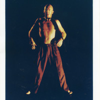 Colour photograph of Charles Kelly in A Bronze Twist of your Serpent Muscles by Pan Pan Theatre Company
