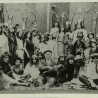 Black and white photograph of some of the cast of 'The Life of Saint Patrick.'