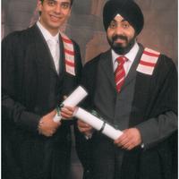 1999 - 2003 Graduation Photo with Saheb and Vikram
