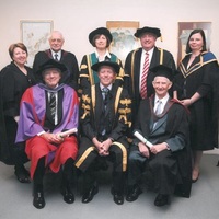 Honorary Doctorate J. Mariani with H. Schmid and group