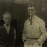 Black and white photograph of Arthur Shields and Barry Murphy.
