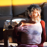 Colour photograph of Andrew Bennett in Everyone is King Lear in His Own Home by Pan Pan Theatre Company