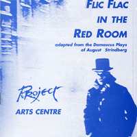 Printed programme cover of Madame Flic Flac in the Red Room by Pan Pan Theatre Company produced at the Project Arts Centre