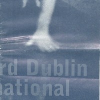 Printed programme from the third Dublin International Theatre Symposium, 11-16  January 1999, organised by Pan Pan Theatre Company. Programme details all events taking place as part of the symposium, held at the Samuel Beckett Centre, Trinity College Dublin.