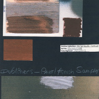 Photograph of paint swatches used for Dubliners performed by the Corn Exchange Theatre Company