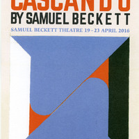 Colour printed flyer for Cascando by Pan Pan Theatre Company at the Samuel Beckett Theatre