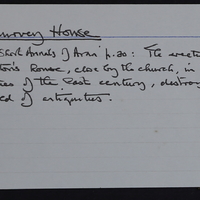 Image of a placename card for Kilmurvey House, from Tim Robinson's archive